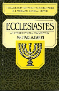 Image of Ecclesiastes: an introduction and commentary