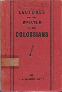 Image of Lectures on the epistle of Paul to the Colossians