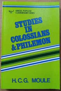 Image of Studies in Colossians and Philemon